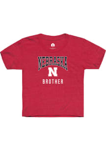 Rally Nebraska Cornhuskers Youth Red Brother Short Sleeve T-Shirt
