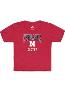 Rally Nebraska Cornhuskers Youth Red Sister Short Sleeve T-Shirt