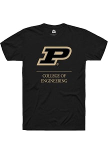 Rally Purdue Boilermakers Black College of Engineering Short Sleeve T Shirt