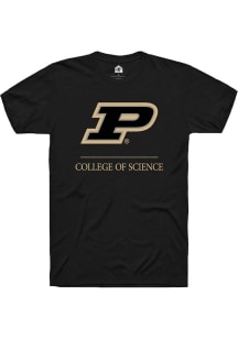 Rally Purdue Boilermakers Black College of Science Short Sleeve T Shirt