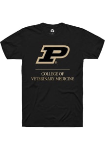 Rally Purdue Boilermakers Black College of Veterinary Medicine Short Sleeve T Shirt