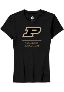 Purdue Boilermakers Black Rally College of Agriculture Short Sleeve T-Shirt