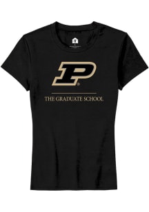 Purdue Boilermakers Black Rally The Graduate School Short Sleeve T-Shirt