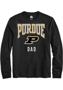 Rally Purdue Boilermakers Black Dad Long Sleeve T Shirt
