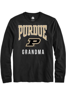 Rally Purdue Boilermakers Black Grandma Long Sleeve T Shirt