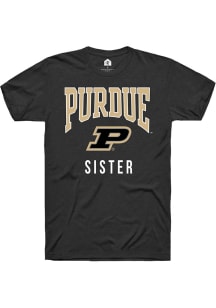 Rally Purdue Boilermakers Black Sister Short Sleeve T Shirt