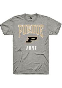 Rally Purdue Boilermakers Grey Aunt Short Sleeve T Shirt