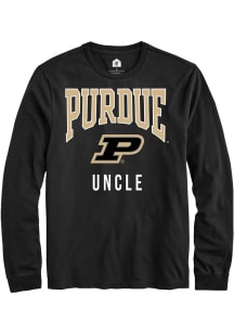 Rally Purdue Boilermakers Black Uncle Long Sleeve T Shirt