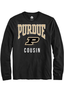 Rally Purdue Boilermakers Black Cousin Long Sleeve T Shirt