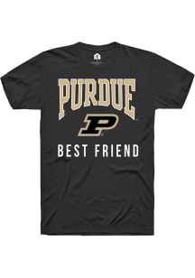 Rally Purdue Boilermakers Black Best Friend Short Sleeve T Shirt