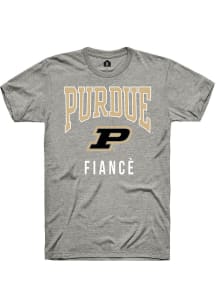 Rally Purdue Boilermakers Grey Fiancé Short Sleeve T Shirt