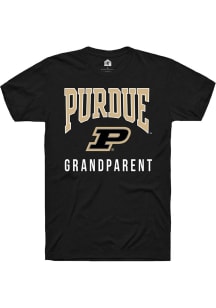 Rally Purdue Boilermakers Black Grandparent Short Sleeve T Shirt