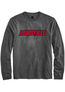 Rally Louisville Cardinals Charcoal Alt Logo Long Sleeve T Shirt