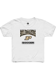 Rally Purdue Boilermakers Youth White Soccer Short Sleeve T-Shirt