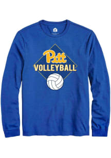 Mens Pitt Panthers Blue Rally Volleyball Diamond Tee