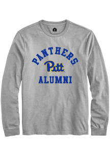 Rally Pitt Panthers Grey Alumni Arch Long Sleeve T Shirt