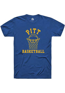 Pitt Panthers Blue Rally Basketball Net Short Sleeve T Shirt