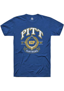 Rally Pitt Panthers Blue Alumni Wreath Short Sleeve T Shirt