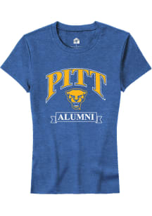 Rally Pitt Panthers Womens Blue Alumni Banner Short Sleeve T-Shirt