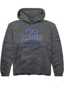 Rally Pitt Panthers Youth Charcoal Swimming and Diving Long Sleeve Hoodie