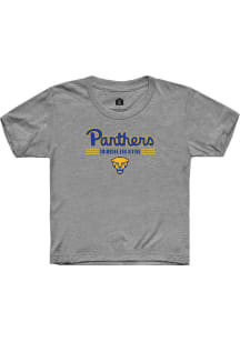 Rally Pitt Panthers Youth Grey Swimming and Diving Short Sleeve T-Shirt