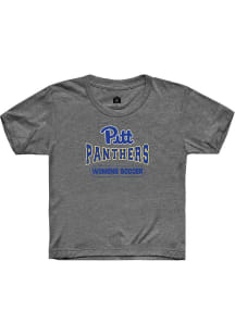 Rally Pitt Panthers Youth Charcoal Womens Soccer Short Sleeve T-Shirt