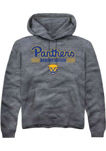 Mens Pitt Panthers Charcoal Rally Womens Soccer Hooded Sweatshirt