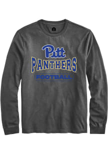 Rally Pitt Panthers Charcoal Football Long Sleeve T Shirt