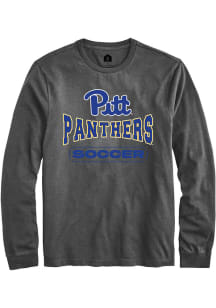 Rally Pitt Panthers Charcoal Soccer Long Sleeve T Shirt