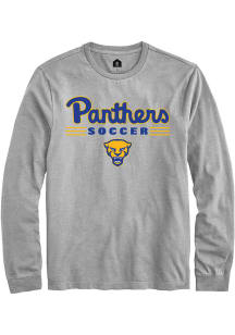 Rally Pitt Panthers Grey Soccer Long Sleeve T Shirt