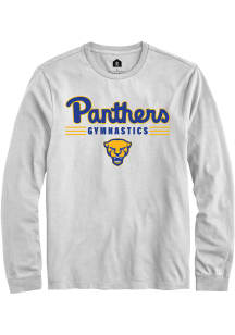 Rally Pitt Panthers White Gymnastics Long Sleeve T Shirt
