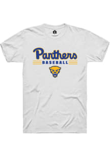 Rally Pitt Panthers White Baseball Short Sleeve T Shirt