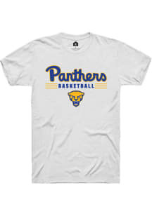Rally Pitt Panthers White Basketball Short Sleeve T Shirt