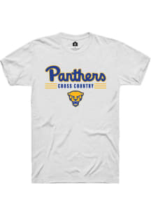 Rally Pitt Panthers White Cross Country Short Sleeve T Shirt