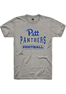 Rally Pitt Panthers Grey Football Short Sleeve T Shirt