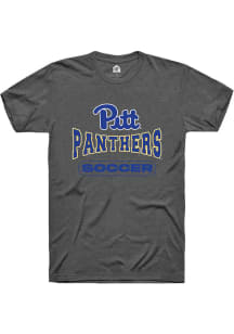Rally Pitt Panthers Charcoal Soccer Short Sleeve T Shirt