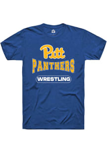 Rally Pitt Panthers Blue Wrestling Short Sleeve T Shirt