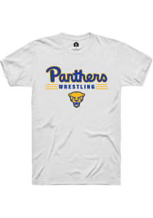 Rally Pitt Panthers White Wrestling Short Sleeve T Shirt