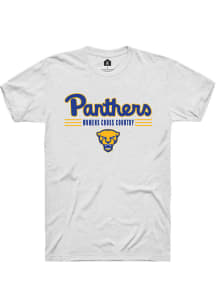 Rally Pitt Panthers White Womens Cross Country Short Sleeve T Shirt