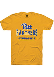 Rally Pitt Panthers Gold Gymnastics Short Sleeve T Shirt