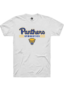 Rally Pitt Panthers White Gymnastics Short Sleeve T Shirt