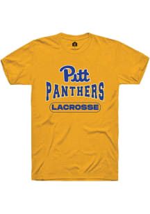 Rally Pitt Panthers Gold Lacrosse Short Sleeve T Shirt