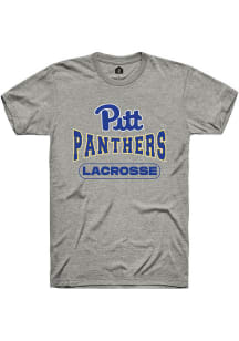 Rally Pitt Panthers Grey Lacrosse Short Sleeve T Shirt