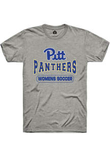 Rally Pitt Panthers Grey Womens Soccer Short Sleeve T Shirt