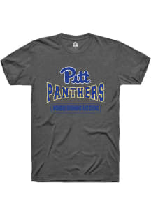Rally Pitt Panthers Charcoal Womens Swimming and Diving Short Sleeve T Shirt
