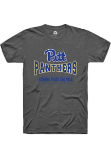 Rally Pitt Panthers Charcoal Womens Track and Field Short Sleeve T Shirt