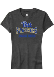 Rally Pitt Panthers Womens Charcoal Womens Soccer Short Sleeve T-Shirt