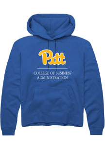 Rally Pitt Panthers Mens Blue College of Business Administration Long Sleeve Hoodie