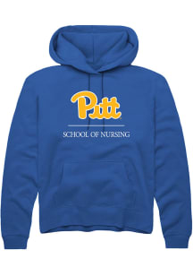 Rally Pitt Panthers Mens Blue School of Nursing Long Sleeve Hoodie