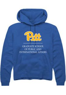 Rally Pitt Panthers Mens Blue Graduate School of Public and International Affairs Long Sleeve Ho..